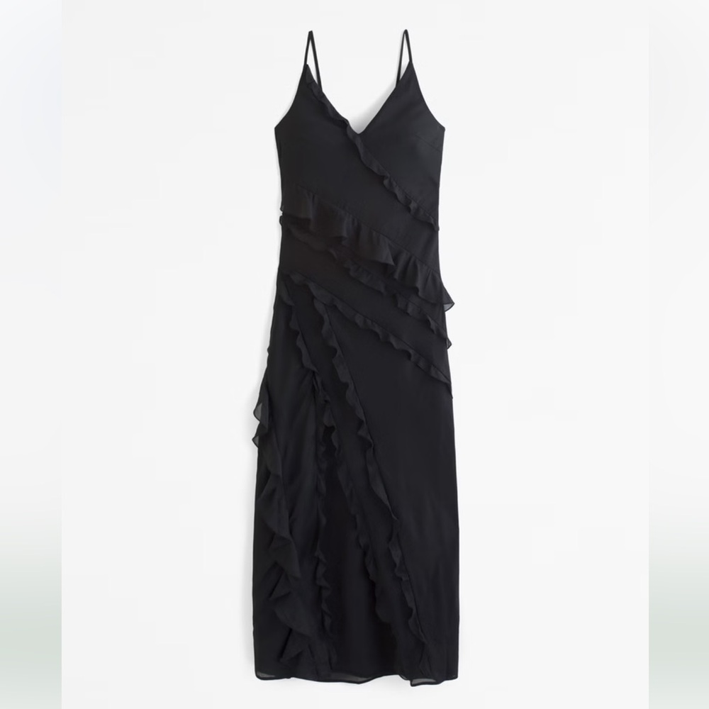 Draped Ruffle Maxi Dress - Picture 2 of 6